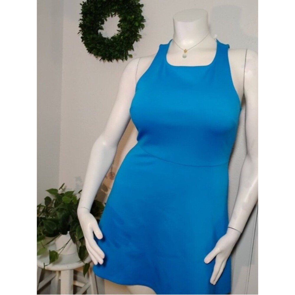 New with tag, size medium Sleeveless Blue Mini Dress – New with Tags